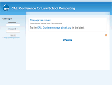 Tablet Screenshot of conference.cali.org